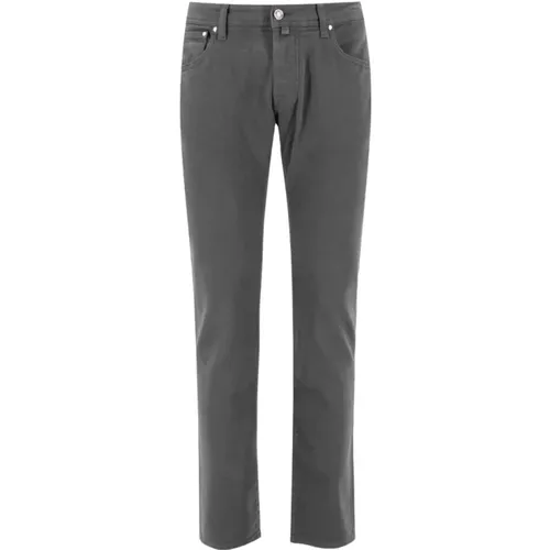 Super-Stretch Slim-Fit Trousers , male, Sizes: W33, W38, W36, W40 - Jacob Cohën - Modalova
