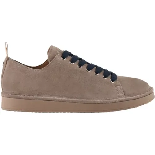 Beige Wildleder Schnürsneakers Aw24 , Herren, Größe: 40 EU - Panchic - Modalova