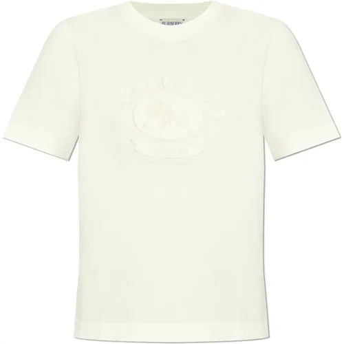 T-Shirt mit Logo , Damen, Größe: M - Burberry - Modalova