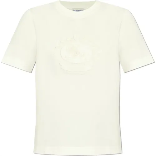 T-Shirt mit Logo , Damen, Größe: XS - Burberry - Modalova