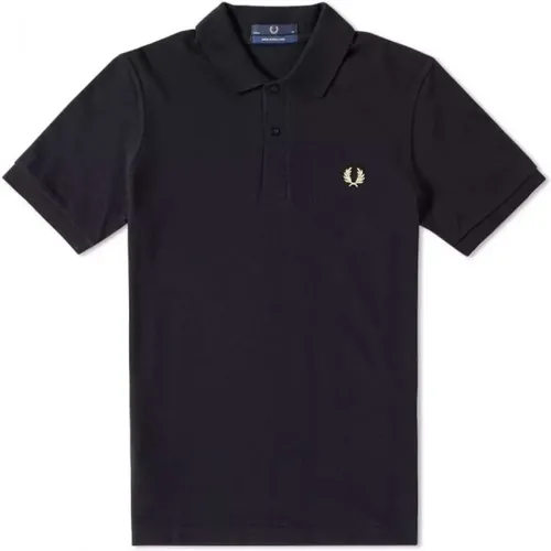 Original Schwarz Champagner Polo , Herren, Größe: S - Fred Perry - Modalova