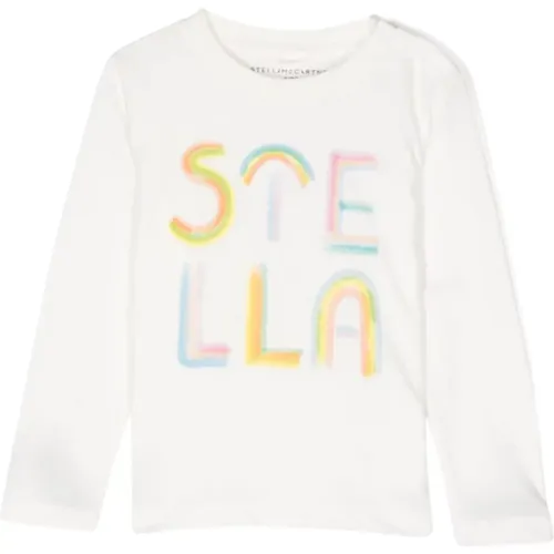 Kinder Langarm Logo Print T-shirt - Stella Mccartney - Modalova