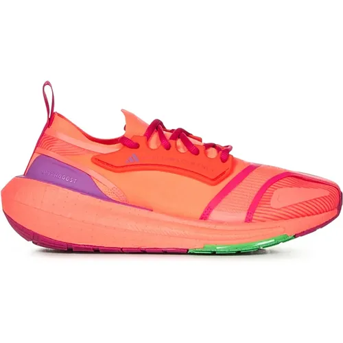 Neon Orange Sneakers mit Primeknit Obermaterial , Damen, Größe: 38 1/2 EU - adidas by stella mccartney - Modalova