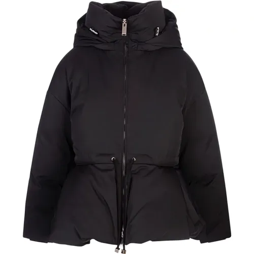 Waterproof Down Jacket with Ruffle Details , female, Sizes: XS, 2XS, S - alexander mcqueen - Modalova