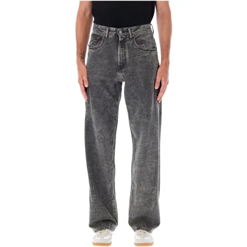 Wide Denim Jeans Grey Wash , male, Sizes: W30 - MM6 Maison Margiela - Modalova