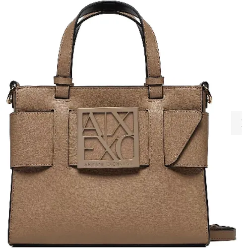 Taupe Handbag AX 942689Oa874 , female, Sizes: ONE SIZE - Armani Exchange - Modalova