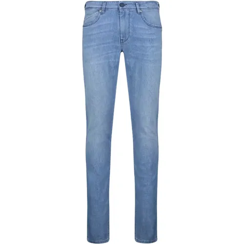 Slim-Fit Blaue Denim Jeans , Herren, Größe: W31 - Re-Hash - Modalova