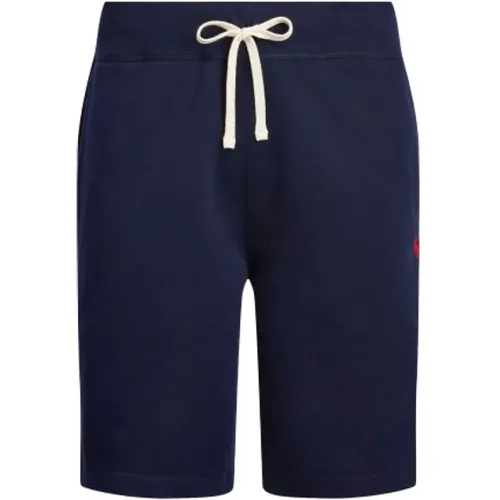 Marineblaue Jogging-Shorts , Herren, Größe: L - Polo Ralph Lauren - Modalova