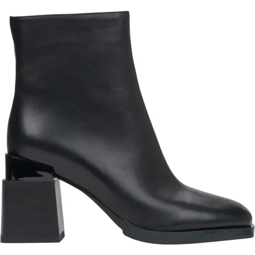 Women's Ankle Boots made of Genuine Leather with a Block Heel and Light Insulation Er00115875 , female, Sizes: 6 UK, 7 UK, 3 UK, 5 UK, 4 UK - Estro - Modalova