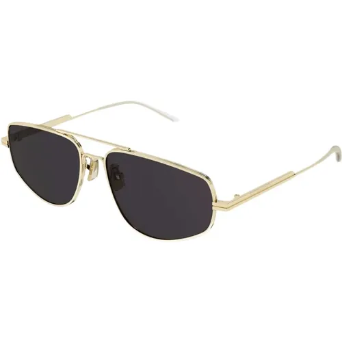 Full metal light caravan sunglasses , female, Sizes: 59 MM - Bottega Veneta - Modalova