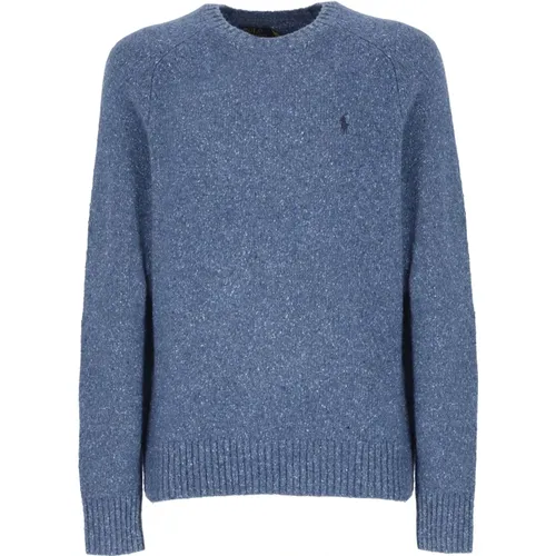 Blaue Pullover , Herren, Größe: L - Ralph Lauren - Modalova