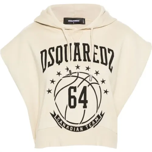 Casual Style Hoodie for Women , female, Sizes: M - Dsquared2 - Modalova