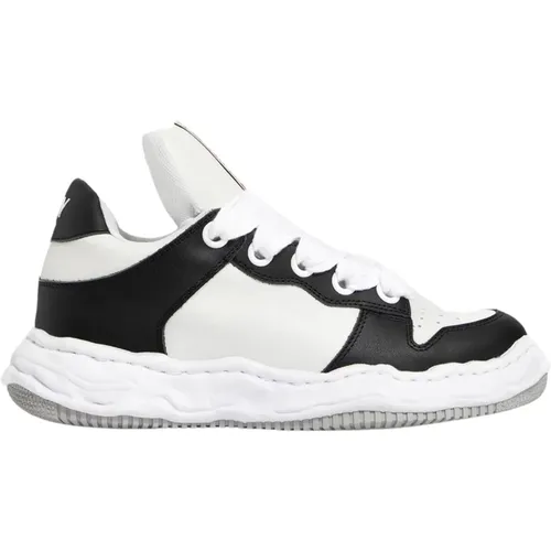 Black & White Leather Puffer Sneakers , male, Sizes: 4 UK, 2 UK - Mihara Yasuhiro - Modalova