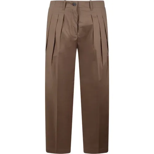 Diamante Carrot 3 Pences Trousers , female, Sizes: W27 - Nine In The Morning - Modalova