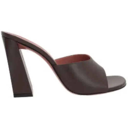 Dark Mule Sandals , female, Sizes: 5 UK, 3 1/2 UK, 4 1/2 UK, 6 1/2 UK, 3 UK, 7 UK, 4 UK, 5 1/2 UK - Amina Muaddi - Modalova