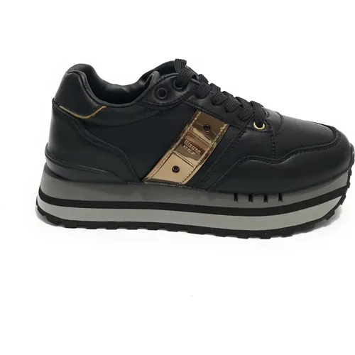 Leather Epps 01 Sneaker for Women , female, Sizes: 4 UK, 6 UK, 5 UK, 8 UK, 7 UK, 3 UK - Blauer - Modalova