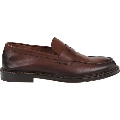 PNY Loafers in Marrone/Fondo Testa Moro , male, Sizes: 10 UK - Doucal's - Modalova