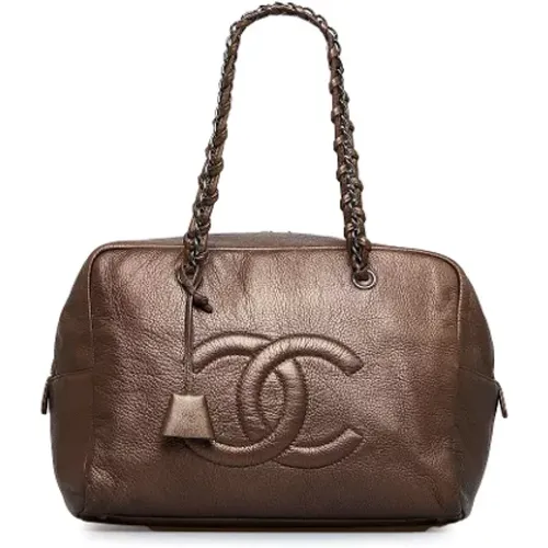 Pre-owned Leather totes , female, Sizes: ONE SIZE - Chanel Vintage - Modalova