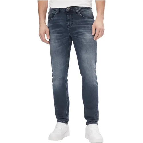 Mens Slim-Fit Regenerative Cotton Jeans , male, Sizes: W36 L32, W34 L32, W33 L32, W30 L32, W32 L32, W31 L32 - Tommy Jeans - Modalova