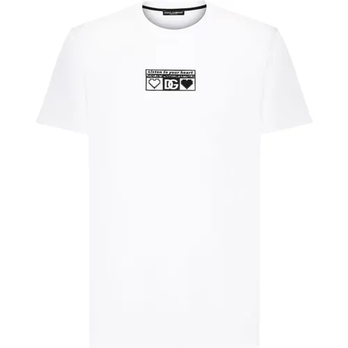 Short Sleeve T-Shirt Giro , male, Sizes: S, M - Dolce & Gabbana - Modalova
