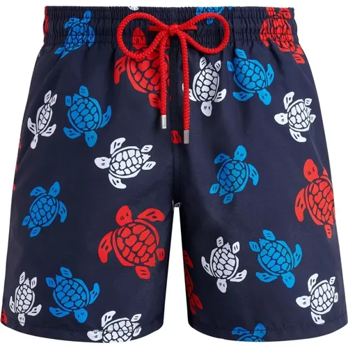 Blue Swim Shorts with Elastic Waist , male, Sizes: 3XL - Vilebrequin - Modalova