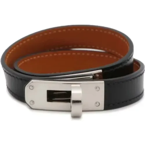 Pre-owned Leather bracelets , female, Sizes: ONE SIZE - Hermès Vintage - Modalova