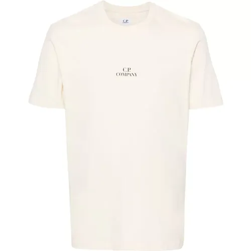 Back Logo Print T-Shirt , male, Sizes: M, 2XL, XL, L - C.P. Company - Modalova