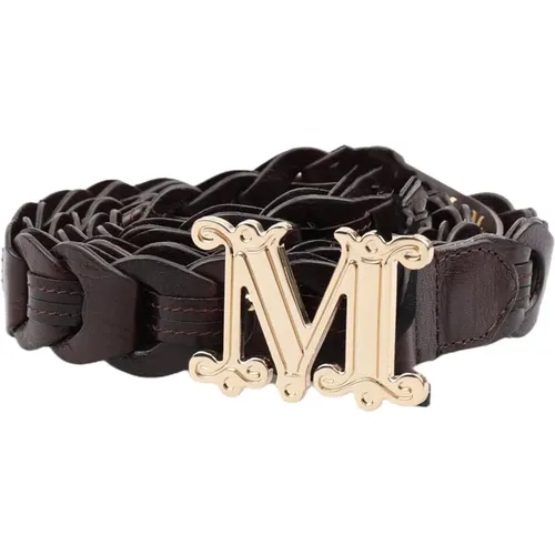 MAX M Leather Belt , female, Sizes: L, M, S - Max Mara - Modalova