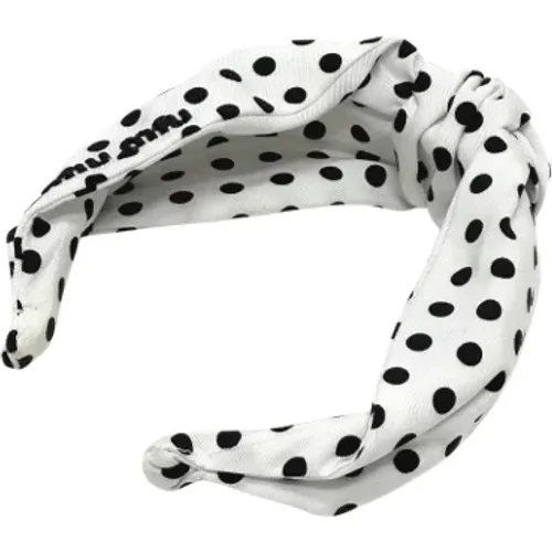 Pre-owned Nylon hair-accessories , female, Sizes: ONE SIZE - Miu Miu Pre-owned - Modalova