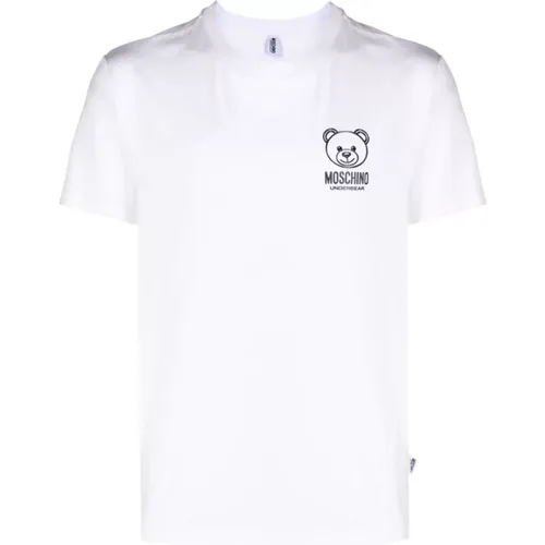 Weiße Teddy Bear T-Shirts und Polos , Herren, Größe: 2XL - Moschino - Modalova