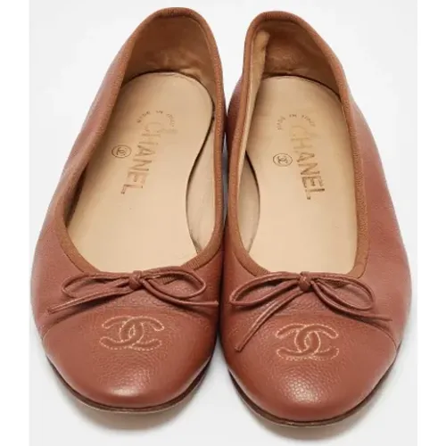 Pre-owned Leather flats , female, Sizes: 5 UK - Chanel Vintage - Modalova