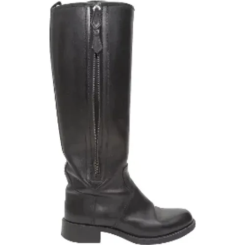 Pre-owned Leather boots , female, Sizes: 3 UK - Hermès Vintage - Modalova