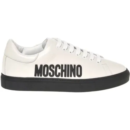 Elevate Your Sneaker Game with Logo-Embossed Sneakers , male, Sizes: 10 UK - Moschino - Modalova
