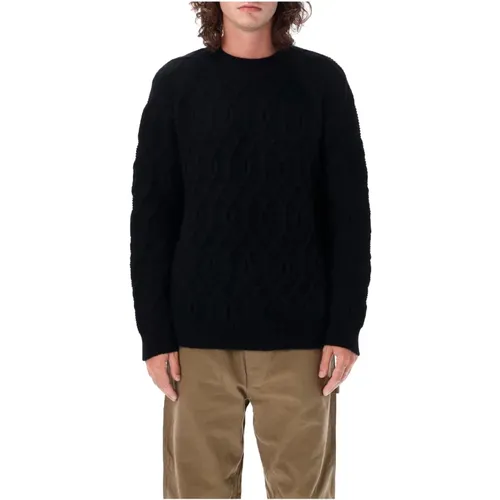 Wool Cable Creweck Sweater , male, Sizes: L - Comme des Garçons - Modalova