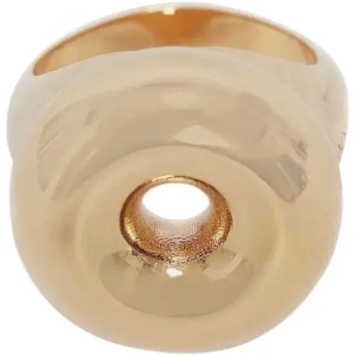 Kristall Bumper Ring Gold , Damen, Größe: S/M - JW Anderson - Modalova