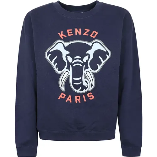 Elephant Regular Sweatshirt , female, Sizes: L - Kenzo - Modalova