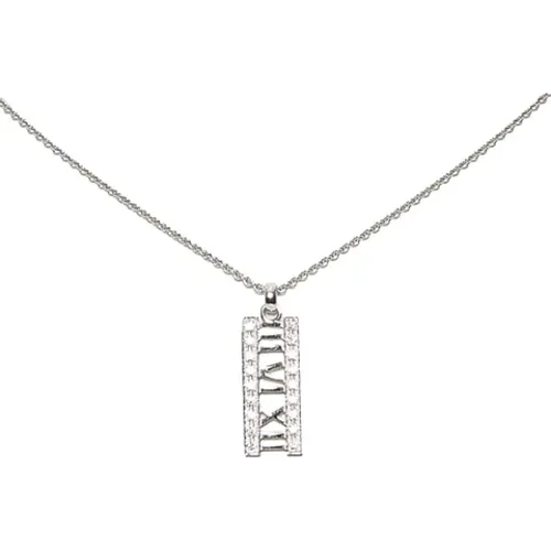 Pre-owned White Gold necklaces , female, Sizes: ONE SIZE - Tiffany & Co. Pre-owned - Modalova