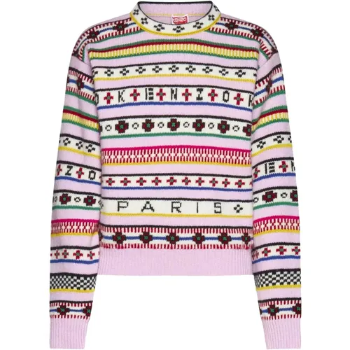 Women's Clothing Sweater Pink Ss23 , female, Sizes: L, M - Kenzo - Modalova
