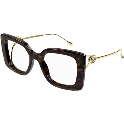 Stilvolle Havana Brille für Dich,Stilvolle Havana Brille - Gucci - Modalova