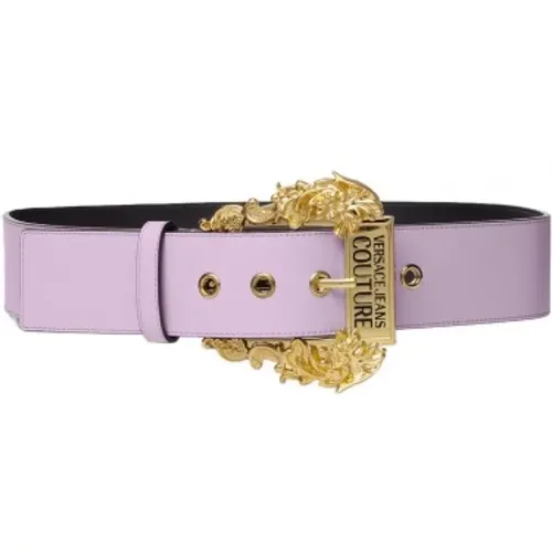 Baroque Leather Belt , female, Sizes: 85 CM - Versace - Modalova