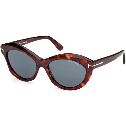 Ft1111 54V Sonnenbrille , Damen, Größe: 55 MM - Tom Ford - Modalova