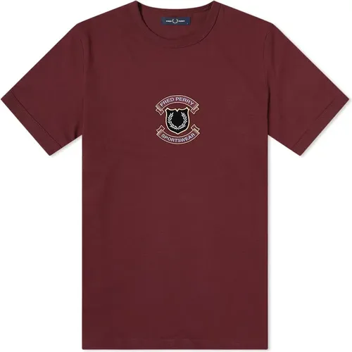 Authentisches besticktes Schild T-Shirt - Fred Perry - Modalova