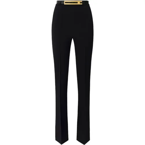 Wide Trousers , female, Sizes: S, M, L, XS - Elisabetta Franchi - Modalova