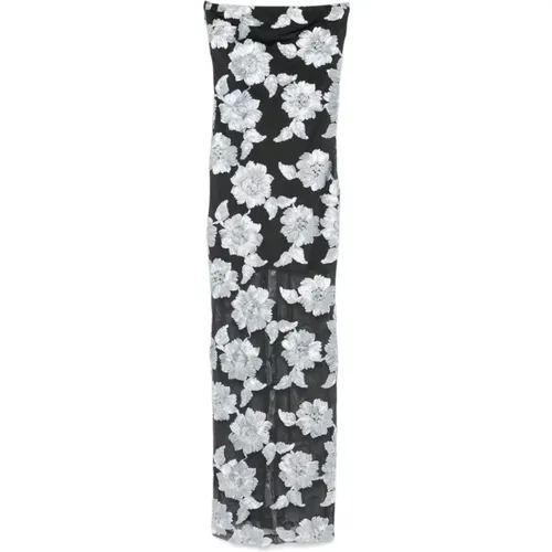 Floral Mesh Sleeveless Dress , female, Sizes: M, S - Rotate Birger Christensen - Modalova