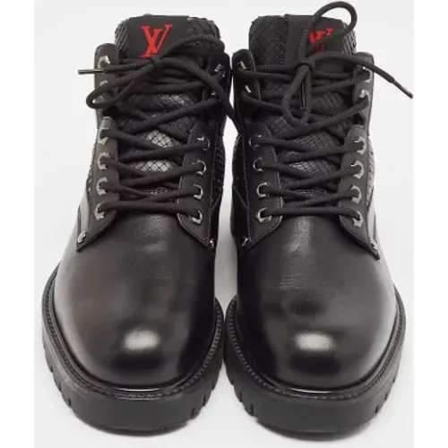 Pre-owned Leather boots , male, Sizes: 7 1/2 UK - Louis Vuitton Vintage - Modalova