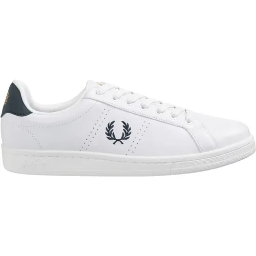 Leder Schnürsneaker , Herren, Größe: 43 1/2 EU - Fred Perry - Modalova