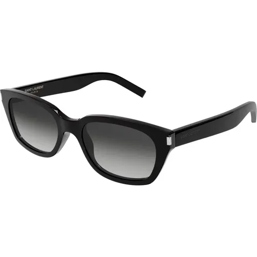SL 522 001 Shiny Sunglasses , female, Sizes: 54 MM - Saint Laurent - Modalova