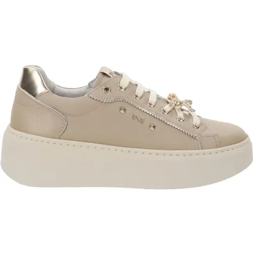 Leather Womens Sneakers Comfort Style , female, Sizes: 4 UK, 6 UK - Nerogiardini - Modalova