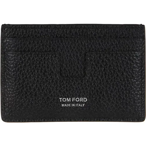 Two-Tone Credit Card Holder , male, Sizes: ONE SIZE - Tom Ford - Modalova