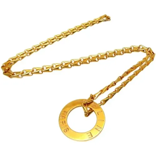 Pre-owned Metal necklaces , female, Sizes: ONE SIZE - Celine Vintage - Modalova